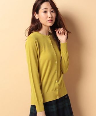 ＜OLD ENGLAND＞ アンティロープ天竺カーディガン イエロー 【三越・伊勢丹/公式】