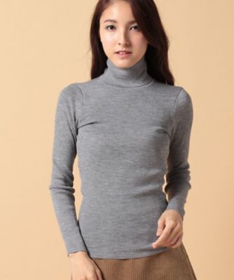 ＜OLD ENGLAND＞ アンティロープリブニットプルオーバー チャコールグレー 【三越・伊勢丹/公式】