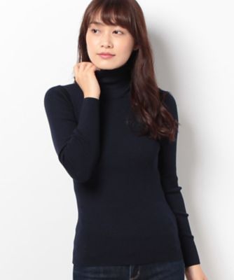 ＜OLD ENGLAND＞ アンティロープリブニットプルオーバー ネイビー 【三越・伊勢丹/公式】