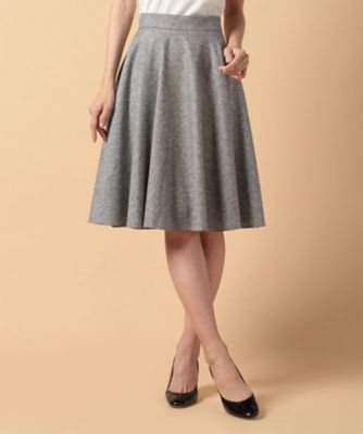 ＜OLD ENGLAND＞ ONEILサーキュラーフレアスカート ライトグレー 【三越・伊勢丹/公式】