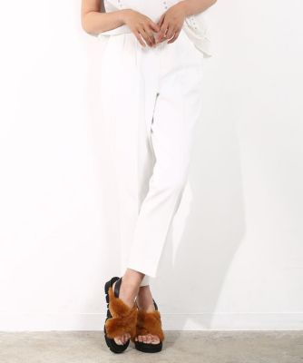 ＜ロペ/ROPE'＞ スリットテーパードパンツ シロ 【三越・伊勢丹/公式】