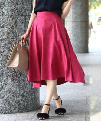 ＜ロペ/ROPE'＞ フェイクスエードスカート ピンク 【三越・伊勢丹/公式】