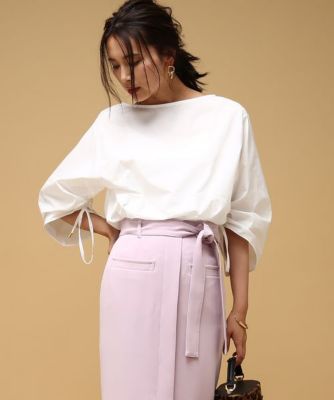 【SALE（三越）】＜ロペ/ROPE'＞ デザインスリーブプルオーバー シロ 【三越・伊勢丹/公式】