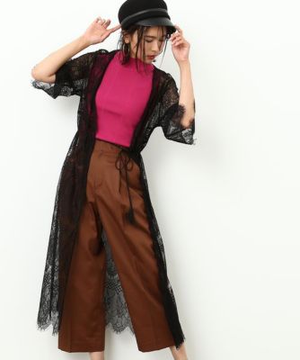 ＜ロペ/ROPE'＞ レースガウン クロ 【三越・伊勢丹/公式】