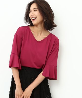 【SALE（三越）】＜ロペ/ROPE'＞ ヴィンテージジョーゼットブラウス ワイン 【三越・伊勢丹/公式】