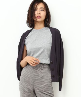 【SALE（三越）】＜ロペ/ROPE'＞ フロント畦ショートカーディガン チャコール 【三越・伊勢丹/公式】