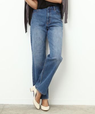 ＜ロペ/ROPE'＞ アウトラストハイウェストワイドデニム ブルーサブ 【三越・伊勢丹/公式】