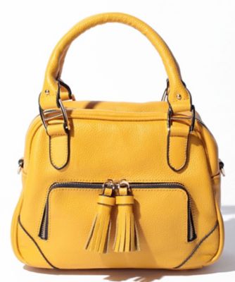 ＜CARA O CRUZ＞ 牛革2WAYショルダーバッグ キイロ 【三越・伊勢丹/公式】