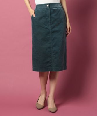 ＜レリアン/Leilian＞ コーデュロイスカート ミドリ 【三越・伊勢丹/公式】