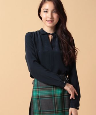 ＜OLD ENGLAND＞ ROSSO35 シルクブラウス ネイビー 【三越・伊勢丹/公式】