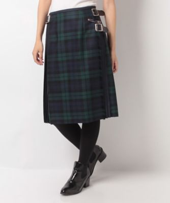 ＜OLD ENGLAND＞ ONEILキルトスカート カーキ 【三越・伊勢丹/公式】