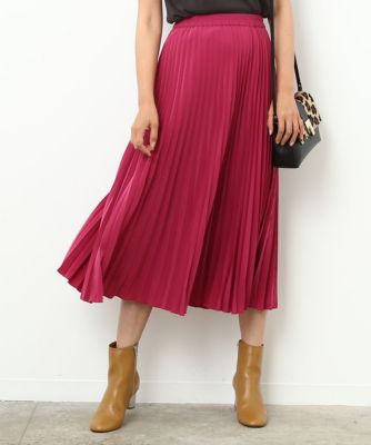 【SALE（三越）】＜ロペ/ROPE'＞ ジーナデシンピリーツフレアスカート ワイン 【三越・伊勢丹/公式】