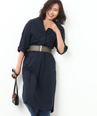 【SALE（三越）】＜ロペ/ROPE'＞ ストレッチシャツワンピース コン 【三越・伊勢丹/公式】
