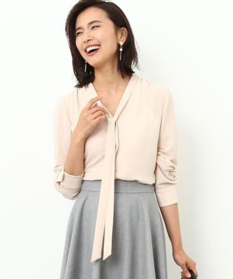 ＜ロペ/ROPE'＞ 【2WAY】ボウタイブラウス ピンク 【三越・伊勢丹/公式】