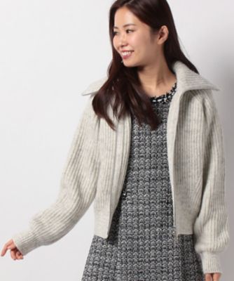 ＜ELISA＞ 【25ans11月号掲載アイテム】バルキーウールモヘア ライトグレー 【三越・伊勢丹/公式】