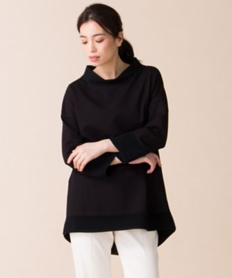 ＜レリアン プラスハウス＞ 大きいサイズ 【SHE'S SO】チュニックセーター クロ 【三越・伊勢丹/公式】