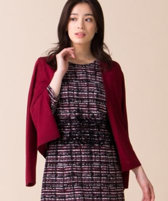 ＜レリアン プラスハウス＞ 大きいサイズ カーディガン アカ 【三越・伊勢丹/公式】