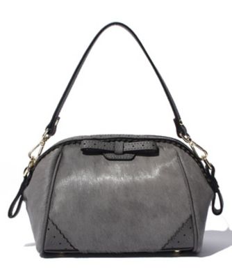 ＜レリアン/Leilian＞ 馬革ハンドバッグ グレー 【三越・伊勢丹/公式】