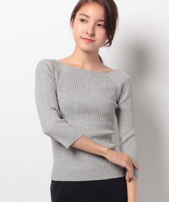 ＜ロペ/ROPE'＞ トタンリブ2WAYプルオーバー グレー 【三越・伊勢丹/公式】