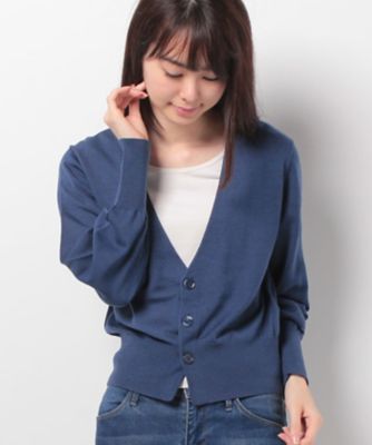 ＜ロペ/ROPE'＞ 【otonaMUSE10月号掲載】パフスリーブVネックカーディガン コンサブ 【三越・伊勢丹/公式】