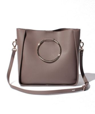 ＜ロペ/ROPE'＞ 《予約》【Oggi10月号掲載】【3WAY】リングショルダーバッグ コゲチャ 【三越・伊勢丹/公式】