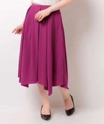 ＜ロペ/ROPE'＞ イレギュラーヘムタックフレアスカート ピンクサブ 【三越・伊勢丹/公式】