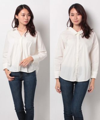 ＜ロペ/ROPE'＞ ムジ2WAYシャツ シロ 【三越・伊勢丹/公式】