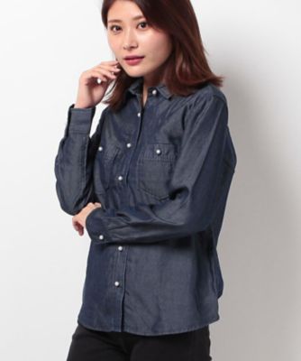 ＜ロペ/ROPE'＞ テンセルダンガリーパールボタン コン 【三越・伊勢丹/公式】