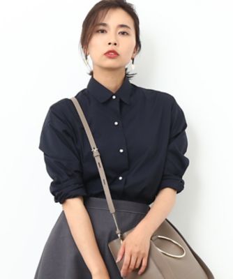 ＜ロペ/ROPE'＞ 【Oggi10月号掲載】カフス刺繍入りパールボタンシャツ コン 【三越・伊勢丹/公式】