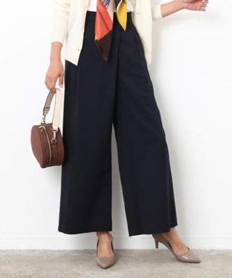 ＜ロペ/ROPE'＞ ストレッチツイルラップ風ワイドパンツ コン 【三越・伊勢丹/公式】