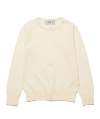 ＜ロペ/ROPE'＞ ウォッシャブルウールクルーカーディガン シロ 【三越・伊勢丹/公式】