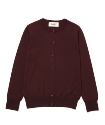 ＜ロペ/ROPE'＞ ウォッシャブルウールクルーカーディガン コゲチャ 【三越・伊勢丹/公式】