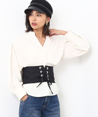 ＜ロペ/ROPE'＞ パフスリーブとろみブラウス シロサブ 【三越・伊勢丹/公式】