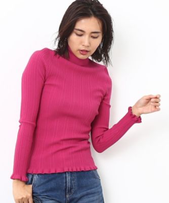 ＜ロペ/ROPE'＞ チビフリルロングスリーブタートル アカ 【三越・伊勢丹/公式】