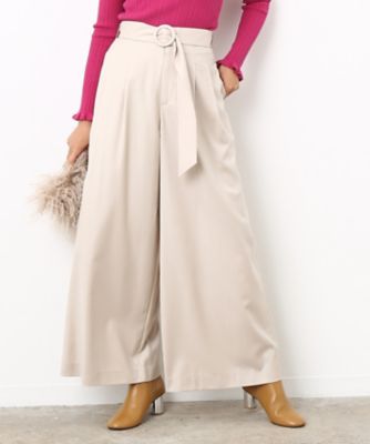 ＜ロペ/ROPE'＞ ベルテットワイドパンツ ベージュ 【三越・伊勢丹/公式】