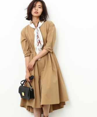 ＜ロペ/ROPE'＞ 【InRed10月号掲載】タイプライターシャツワンピース ベージュ 【三越・伊勢丹/公式】