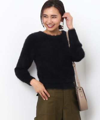 ＜ロペ/ROPE'＞ フェザーボトルネックニット クロ 【三越・伊勢丹/公式】