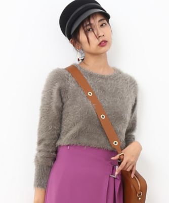 ＜ロペ/ROPE'＞ フェザーボトルネックニット カーキ 【三越・伊勢丹/公式】