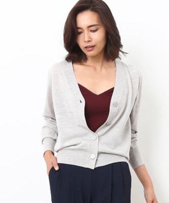 ＜ロペ/ROPE'＞ ロロピアーナVネックカーディガン グレー 【三越・伊勢丹/公式】