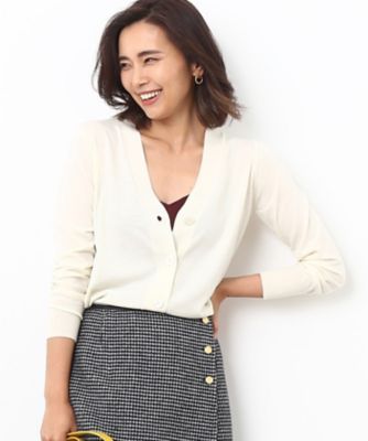 ＜ロペ/ROPE'＞ ロロピアーナVネックカーディガン シロ 【三越・伊勢丹/公式】