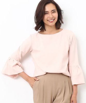 ＜ロペ/ROPE'＞ ジョーゼットフレアスリーブブラウス ピンク 【三越・伊勢丹/公式】