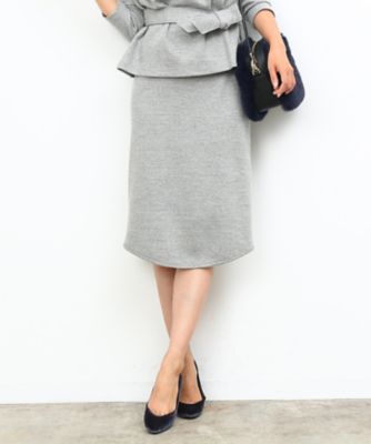 ＜ロペ/ROPE'＞ 圧縮ジャージースカート グレー 【三越・伊勢丹/公式】