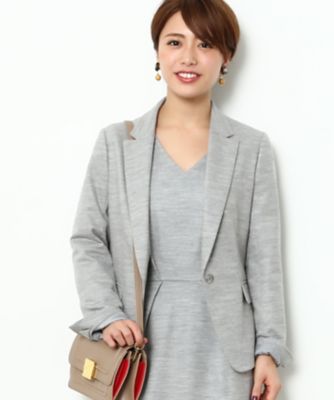 ＜ロペ/ROPE'＞ バランサニットテーラードジャケット ライトグレー 【三越・伊勢丹/公式】