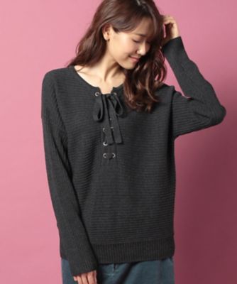 ＜レリアン プラスハウス＞ 大きいサイズ プルオーバーニット グレー 【三越・伊勢丹/公式】