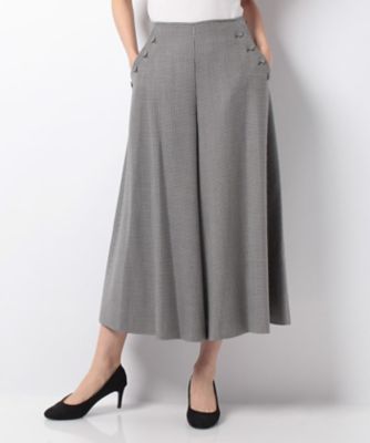 ＜レリアン プラスハウス＞ 大きいサイズ 【セットアップ対応】ガウチョパンツ ミドリ 【三越・伊勢丹/公式】