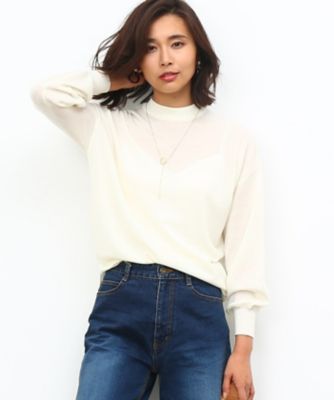 ＜ロペ/ROPE'＞ 【Oggi11月号掲載】【手洗い可能】ウォッシャブルウールハイネックニット オフサブ 【三越・伊勢丹/公式】