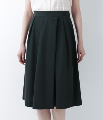 ＜ニューヨーカー/NEWYORKER＞ ランダムソフトタックミモレスカート(51219204) カーキ 【三越・伊勢丹/公式】