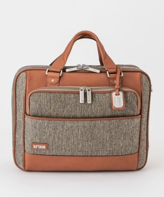 ＜グローバーオール/Gloverall＞ BRIEFCASE/L(R39-018) ナチュラルツイード 【三越・伊勢丹/公式】
