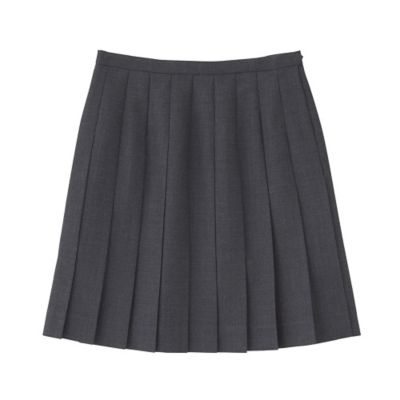 ＜EAST BOY/イーストボーイ＞ プリーツ平織無地スカート(6203004) チャコール 【三越・伊勢丹/公式】
