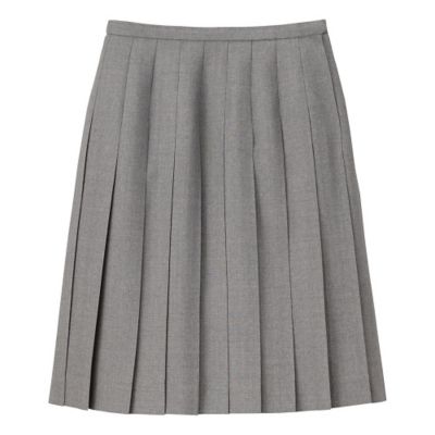 ＜EAST BOY/イーストボーイ＞ プリーツ平織無地スカート(6203014) ライトグレー 【三越・伊勢丹/公式】
